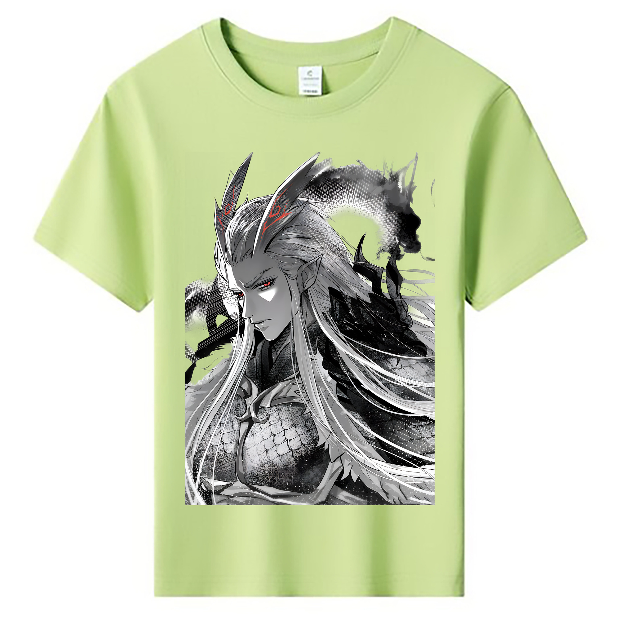（画像用） Ne Zha 2 ナタ 魔童の大暴れ 綿100％キッズTシャツ（フロントプリント）